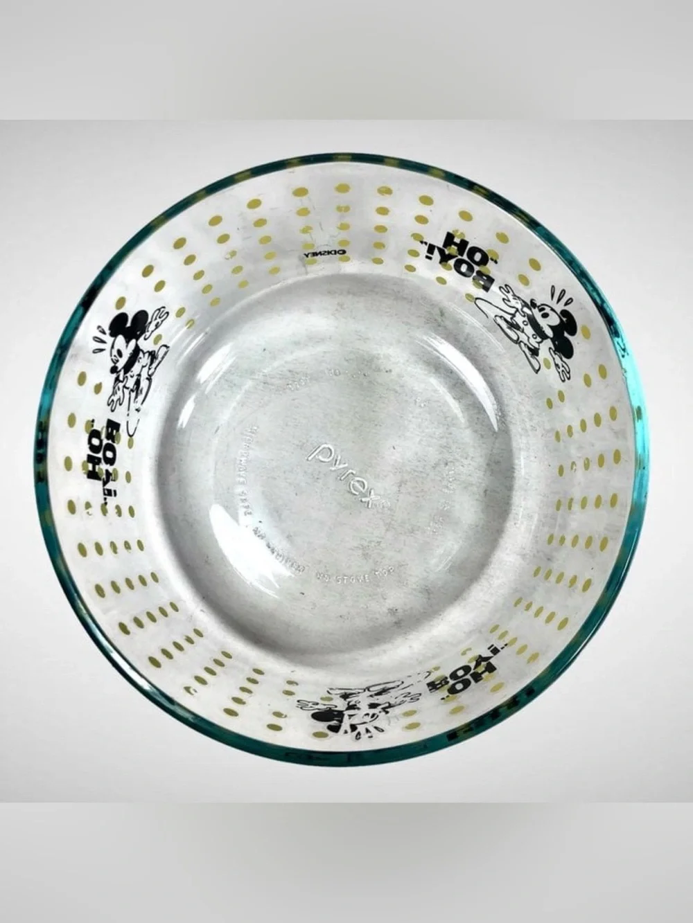 Pyrex x Disney Mickey Mouse Glass Bowls Set of 2!
